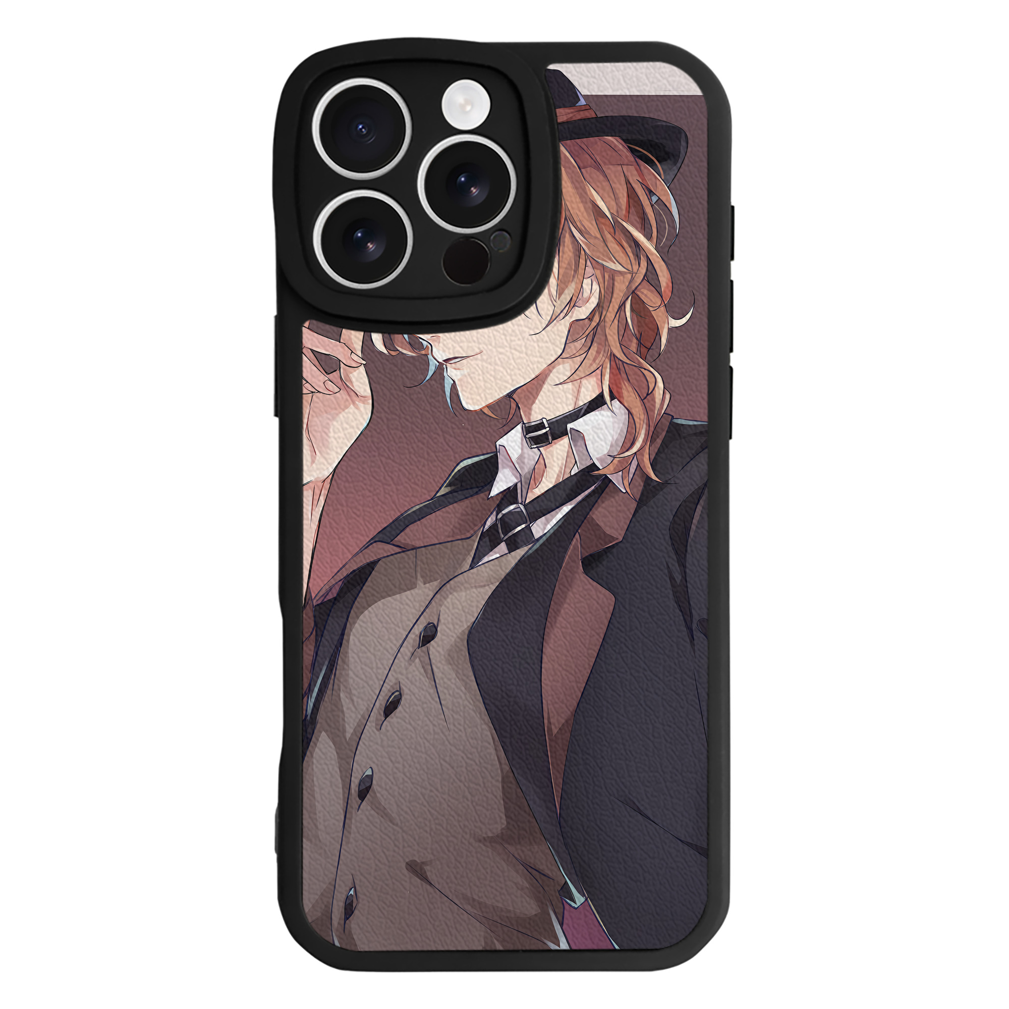 （画像用） 文豪ストレイドッグス Bungo Stray Dogs 【iPhone 16シリーズ対応】シリコンスマホケース（レザー調） 材質：シリコン